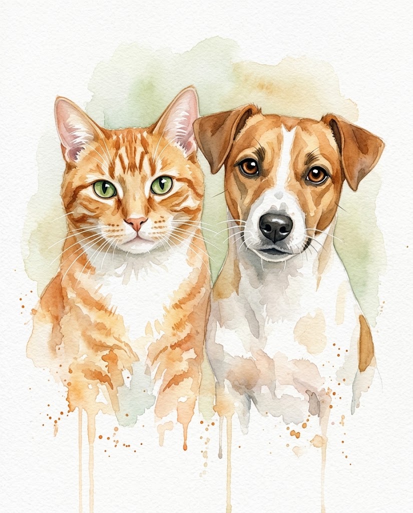 Portrait personnalisé de votre animal — imprimé en France