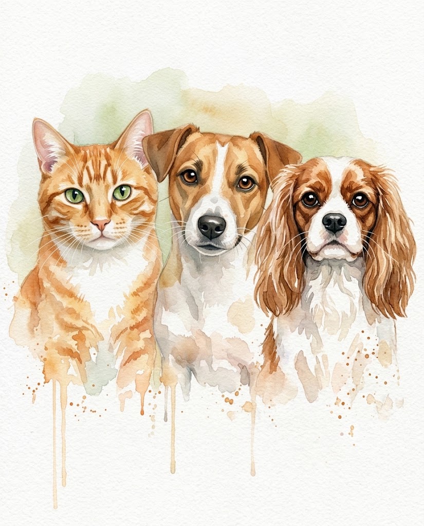 Portrait personnalisé de votre animal — imprimé en France