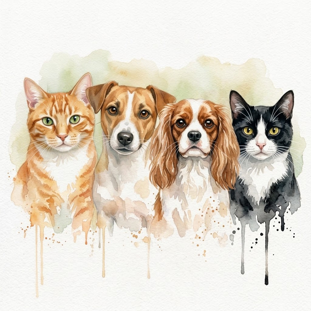 Portrait personnalisé de votre animal — imprimé en France