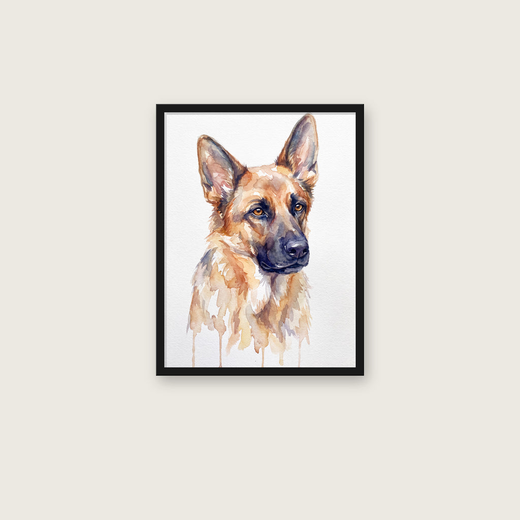 Portrait encadré 30 × 40 — prêt à accrocher